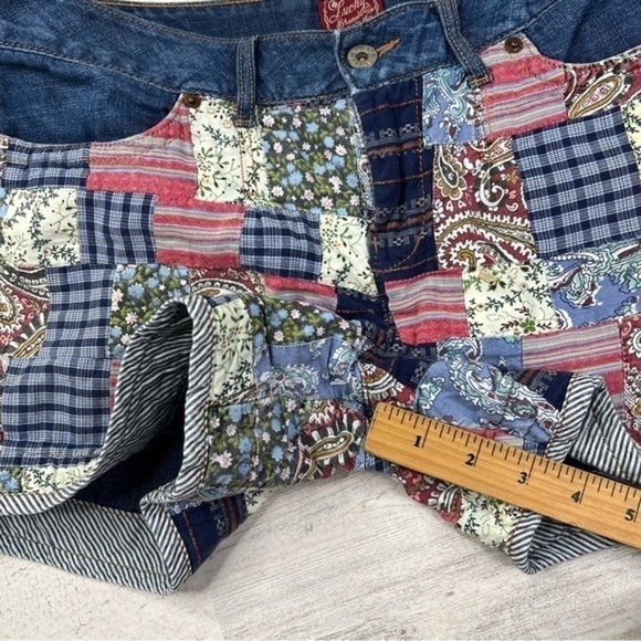 Lucky Brand quilted patchwork denim shorts - Picture 15 of 16